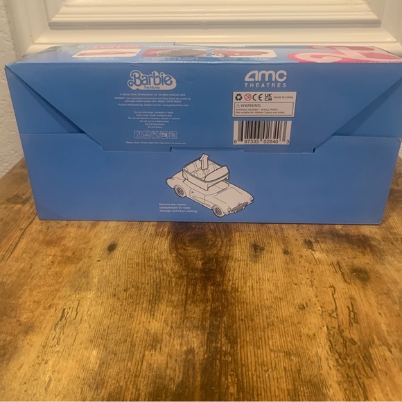 Barbie The Movie Collectible Pink Corvette Convertible AMC Popcorn Container - Picture 7 of 9